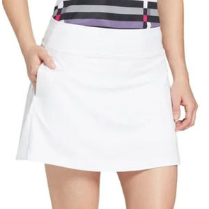 Slazenger Women's Tech Pleated 16” White Golf Skort NWT Sz XL Moisture Wicking
